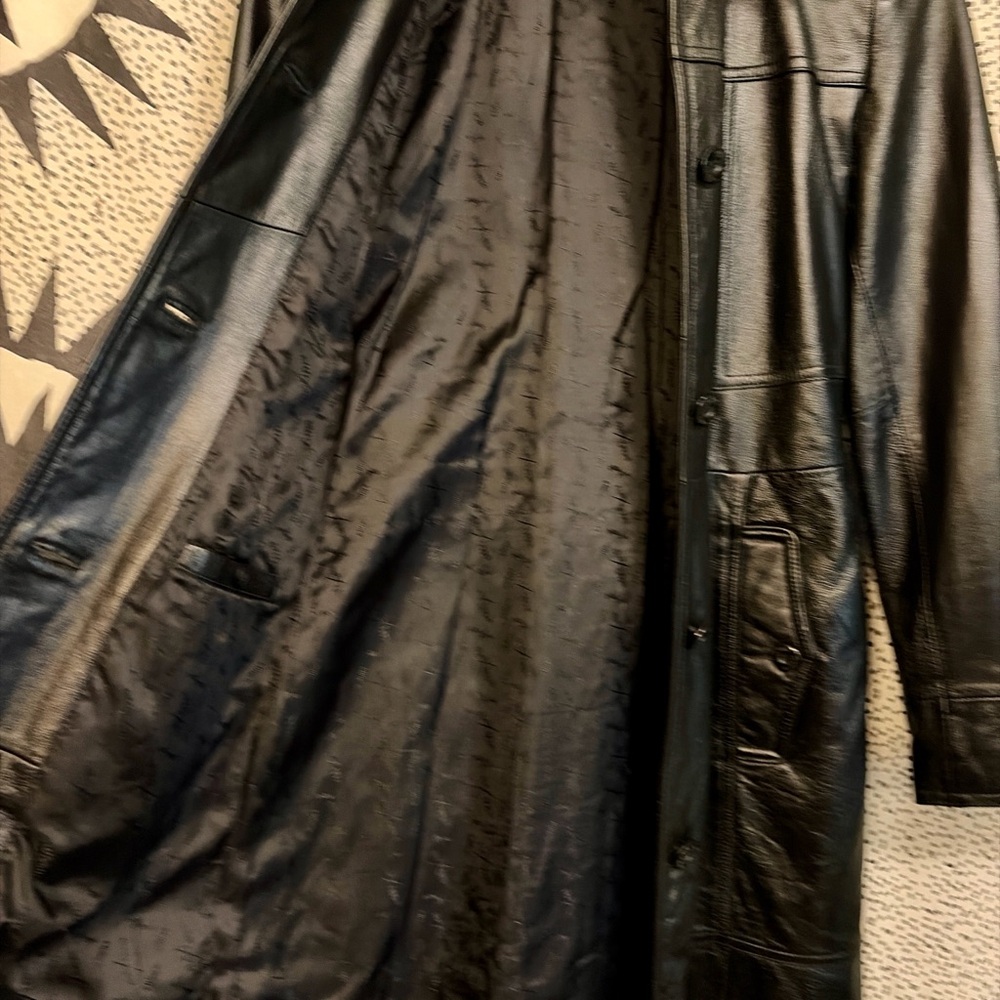 ⚡️RARE Vintage Wilson’s Maxima Genuine Leather Trench Coat⚡️ - Picture 7 of 7